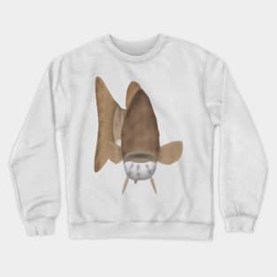 Smallmouth Bass - Fish head Crewneck Sweatshirt